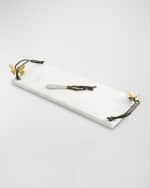 Image 3 of 4: Michael Aram Butterfly Ginkgo Small Cheese Board with Knife