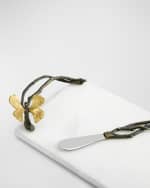 Image 4 of 4: Michael Aram Butterfly Ginkgo Small Cheese Board with Knife