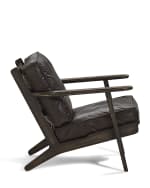 Image 3 of 5: Four Hands Brooks Leather Lounge Chair
