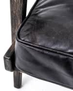 Image 5 of 5: Four Hands Brooks Leather Lounge Chair
