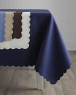Image 2 of 2: Matouk Savannah Tablecloth, 68" x 126"
