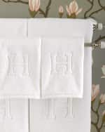 Image 3 of 6: Matouk Auberge Monogrammed Face Cloth