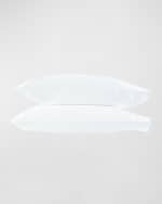 Image 1 of 2: Matouk Two Scallops Embroidered 350 Thread Count Pillowcases, KING CASE