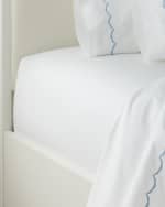 Image 1 of 2: Matouk Full Sierra 350 Thread Count Fitted Sheet