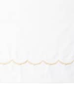 Image 2 of 2: Matouk Scallop Embroidered 350 Thread Count Flat Sheet, Queen
