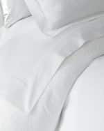Image 1 of 3: Sferra Queen Lush Sateen Fitted Sheet