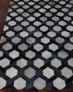 Image 1 of 3: Exquisite Rugs Solomon Hairhide Rug, 5' x 8'