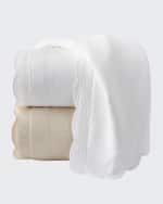 Image 2 of 3: Sferra Alice Twin Floral Matelasse Coverlet