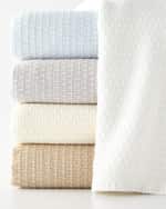 Image 1 of 5: Sferra Marcus Tara Full/Queen Blanket, 96" x 100"