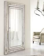 Image 3 of 6: Hooker Furniture Glam Floor Mirror With Jewelry Armoire Storage 82"
