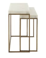 Image 2 of 4: John-Richard Collection Taylor Brass Nesting Tables