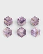 Image 1 of 4: ANNA New York Amethyst Cubes, Set of 6