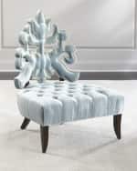 Image 3 of 3: Haute House Arielle Tufted Accent Chair
