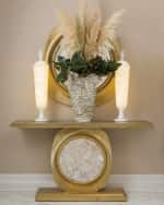 Image 5 of 6: Global Views  Opera Fluted Console Table