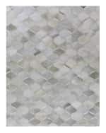 Image 1 of 2: Exquisite Rugs Elizabeth Hand-Stitched Hairhide Rug, 12" x 15"