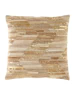 Image 1 of 3: Nourison Zigzag Thin Stripes Pillow
