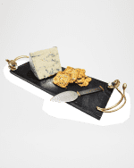 Image 2 of 2: Michael Aram Anemone Small Cheese Board with Spreader