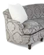 Image 3 of 6: Haute House L'Amour Damask Sofa 118"