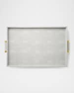 Image 3 of 3: AERIN Classic Faux Shagreen Butler Tray
