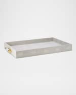 Image 1 of 3: AERIN Classic Faux Shagreen Butler Tray