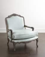 Image 1 of 5: Old Hickory Tannery Bates Leather Bergere Chair