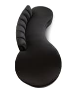 Image 4 of 5: Haute House Layla Channel Tufted Curved Sofa  121"