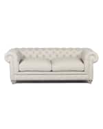 Image 1 of 4: Warner Linen Sofa, 74"