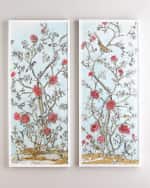 Image 1 of 2: Wendover Art Group Modern Chinoiserie Diptych