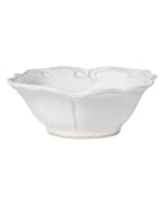 Image 2 of 3: Vietri Incanto Stone Baroque Cereal Bowl, White