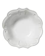 Image 1 of 3: Vietri Incanto Stone Baroque Cereal Bowl, White