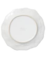 Image 2 of 3: Vietri Incanto Stone Lace Dinner Plate, White