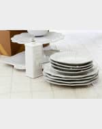 Image 3 of 3: Vietri Incanto Stone Stripe Pasta Bowl, White