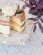 Image 2 of 4: ANNA New York Torta Crystal Cake Stand, Silver