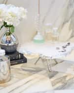 Image 3 of 4: ANNA New York Torta Crystal Cake Stand, Silver