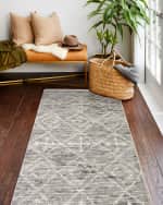 Image 2 of 4: Oscar Hand-Knotted Rug, 3' x 8'