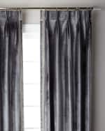 Image 1 of 3: Misti Thomas Modern Luxuries Graphite Pave 3-Fold Pinch Pleat Curtain Panel, 108"