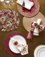 Image 2 of 2: Kim Seybert Brilliant Napkin Ring - Red