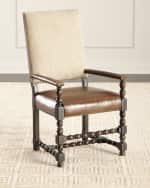 Image 2 of 6: Hooker Furniture Pair of Casella Dining Arm Chairs