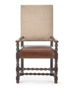 Image 3 of 6: Hooker Furniture Pair of Casella Dining Arm Chairs