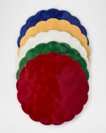 Image 1 of 4: Four 14" Round Capiz Shell Placemats