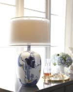 Image 3 of 3: John-Richard Collection Floral Chinoiserie Lamp