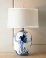 Image 1 of 3: John-Richard Collection Floral Chinoiserie Lamp