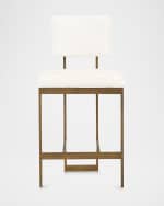 Image 2 of 3: Worlds Away Valerie Modern Counter Stool. 26"