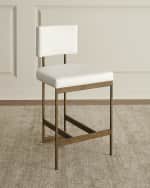 Image 1 of 3: Worlds Away Valerie Modern Counter Stool. 26"