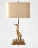 Image 1 of 3: Couture Lamps Regal Dog Table Lamp