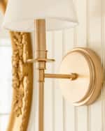 Image 5 of 5: Crystorama Riverdale 1-Light Sconce with Shade