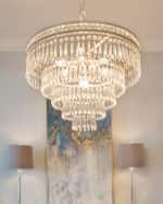 Image 4 of 4: Crystorama Mercer 6-Light Hand-Cut Crystal Convertible Chandelier