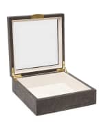 Image 2 of 2: Pigeon and Poodle Henlow Square Faux-Shagreen Display Box