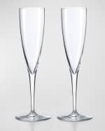 Image 2 of 2: Baccarat Dom Perignon Champagne Flutes, Set of Two
