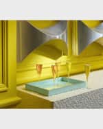 Image 1 of 2: Baccarat Dom Perignon Champagne Flutes, Set of Two